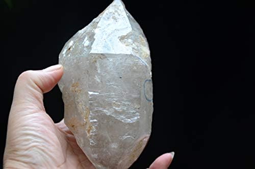 Pravi Tibet Himalajski kristalni kvarc dragulj visoke visine 5,51inch s 1 pomičnim mjehurićem pojačalo
