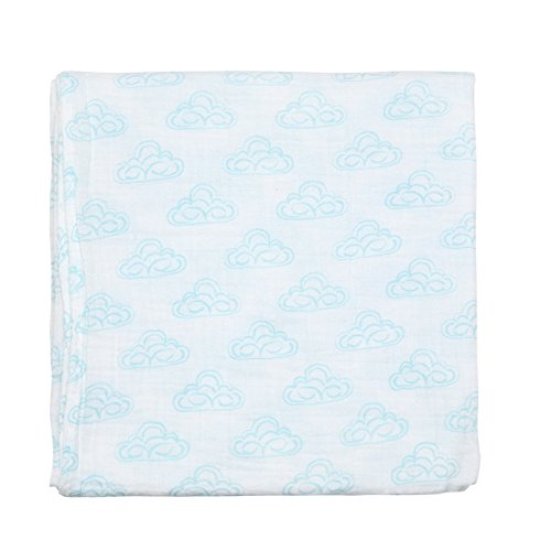 Lionbear Unisex Baby pamuk muslin Swaddle pokrivač prima za djevojčice za dječake, 4x4 stopa, zamotavanje muslin zamotavanja