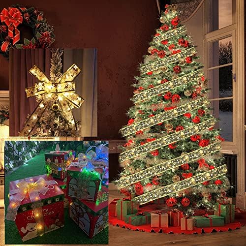 Božićni ukrasi, 6,5ft 20LED božićno drvce vrpce svjetla božićnog drvca ukrasi baterija s vrpcama za spavaću sobu, vrt, vjenčanje,