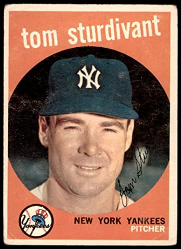1959. Topps 471 Tom Sturdivant New York Yankees Good Yankees