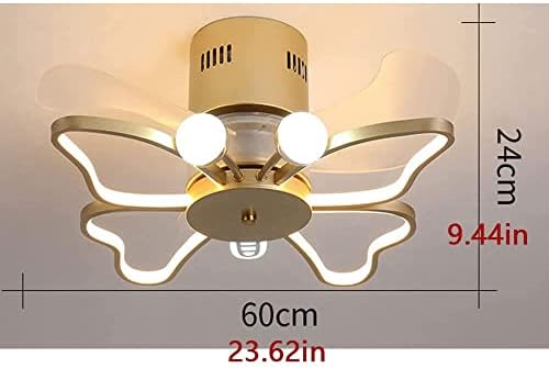 Yicoming 70W kreativni leptir ventilator Strop Light Light Soba Varijabilna frekvencija Mute dječje sobe Strop Strop Strop