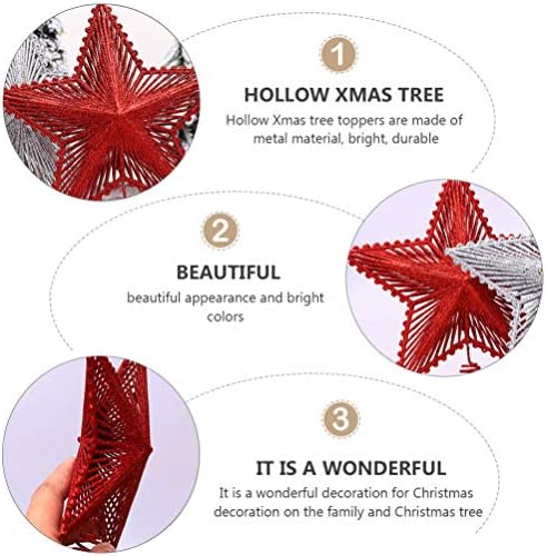 Vicasky cheistmas drveće topper božićno zvjezdano stablo bljeskalica božićna ručka ukras za božićno drvce za božićno xmas