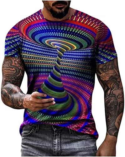 Muške 3D košulje za tisak cool smiješne majice za muškarce novitet grafičke majice trendi casual ulična odjeća za dečke