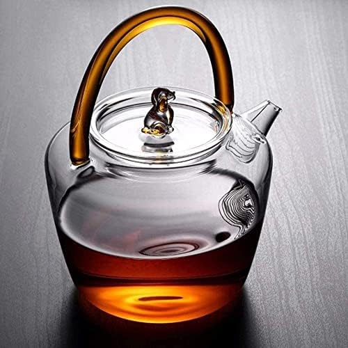 Biljni čajnik čajnik od lijevanog željeza zagušen toplinski otporan i stakleni čajnik s visokim temperaturama s ručno izrađenim