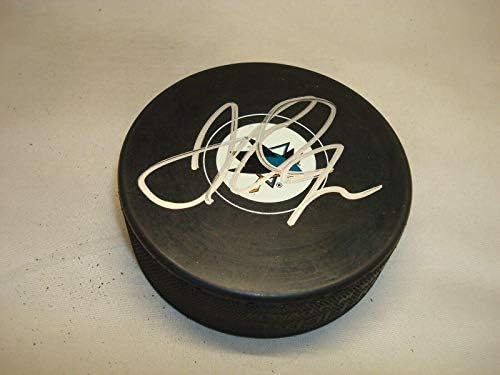 Joel Odjel potpisao je hokejaški pak San Jose Sharks s autogramom 1-u-NHL Pak s autogramom