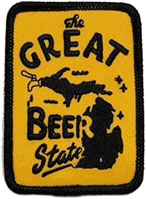 Michigan Veliki vez za vez za pivo Željezo ili šivanje na vezenje 2,35 x 3 inča