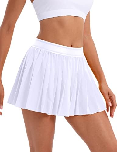Urkeuf ženske teniske suknje s džepovima protočni atletski golf slatka casual suknjaka suknje sportske skorte unutarnje kratke