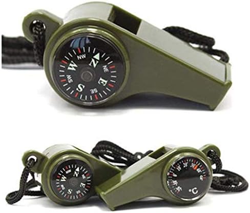 YFDM Multifunkcionalni kompas, kompas s zviždukom za preživljavanje i vrpcama, za planinarenje penjanja u kampovima koji