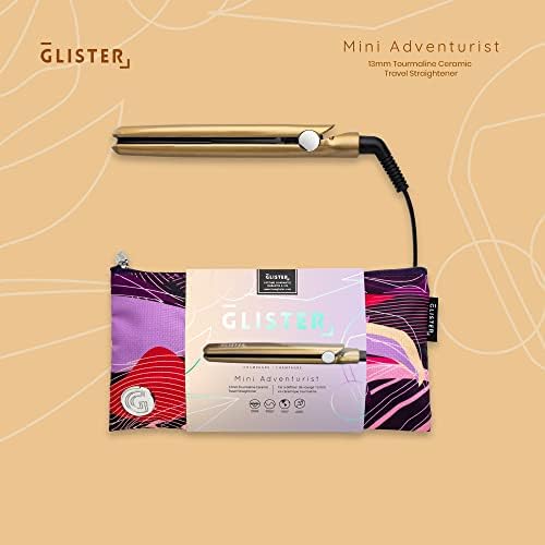 Glister Mini ispravljač za nošenje torbice, salonski putnilo ravno željezo, ravni štapić, za normalnu, tanku, suhu i frizuru