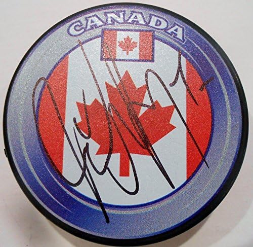 Jake Mazzin potpisao je kanadski hokejaški pak s Los Angeles Kings - NHL Pakovi s autogramima