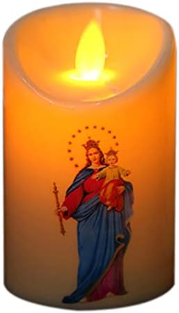 Isus Krist svijeća svjetiljka vođena tealight kreativna bezbulna elektronska svjetlost svijeća za ukrašavanje kućne crkve