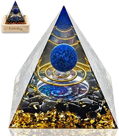 Obloge orgona piramida za pozitivnu energiju, ametist kristalni kuglični zupčanik orgonit piramida, kristalna piramida da
