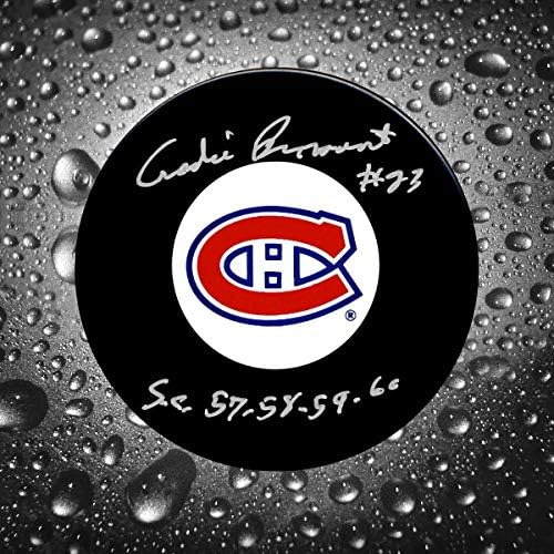 Andre Pronovost Montreal Canadiens postigao je gol s autogramom-gol s NHL-ovim autogramom