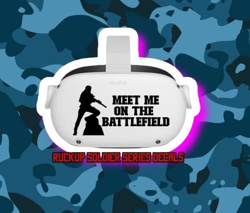 Upoznajte me na Battlefield - naljepnice serije Ruckup Soldier - Oculus Quest 2 - Naljepnice - Black