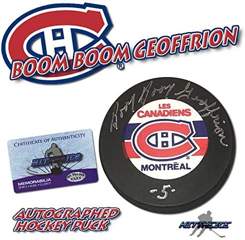 Boom-Boom Jeffrion potpisao je vintage pak Montreal Canadiens - mumbo / mumbo 3 - NHL PAKOVI s autogramima