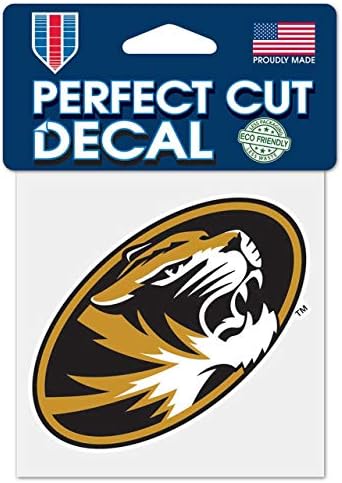 Wincraft NCAA Sveučilište u Missouri Tigers 4 x 4 savršena naljepnica za rezanje boja