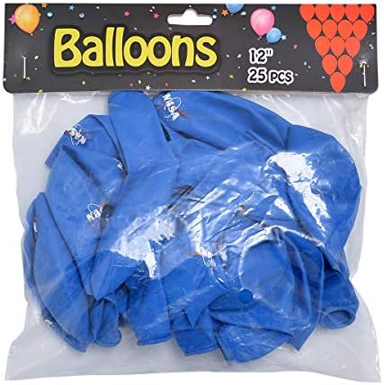NASA-ini plavi baloni ukrasi za rođendanske zabave Pribor za uređenje zabave s svemirskom tematikom baloni od lateksa 12-inčni