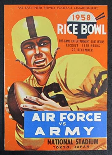 1958. program zrakoplovnih snaga Rice Bowl vs. Vojni vojni nogometni program u Tokiju, Japan - Programi na fakulteti
