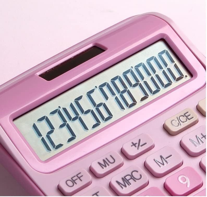 MJWDP 12Digit stol kalkulator veliki gumbi za financijsko poslovanje računovodstveni alat Baterija i školski ured za solarnu