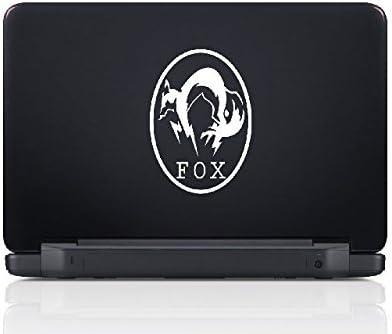 Metal Gear Solid Video Game Oval Fox Logo naljepnice Vinyl naljepnice Simbol 5.5 Dekorativna naljepnica za izrezanje za automobile