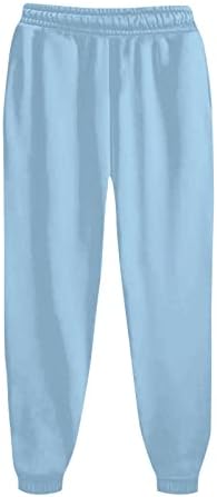 Znojne hlače za ženske opuštene fit Cinch donje elastične struke hlače Baggy Fleece obrubljene joggers hlače aktivna odjeća