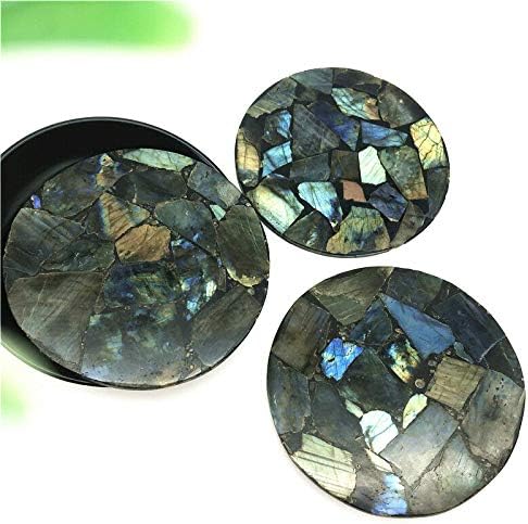 Binnanfang AC216 1PC Natural Labradorit Ploča Slice QuARTZ Kristalni mineralni uzorak prikazuje zacjeljivanje prirodnih kamenja