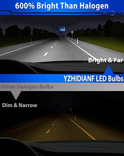 Yzhidianf? 2023 Nadogradio je 38000LM H7 LED žarulje prednjih svjetala, 300W 600% Svjetli za zamjenu halogena za zamjenu,