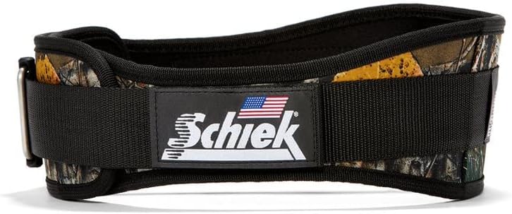 Schiek Sports 2004 pojas za dizanje - 4,75 inčni potpora donjeg dijela leđa za podizanje snage - teški sustav kopča