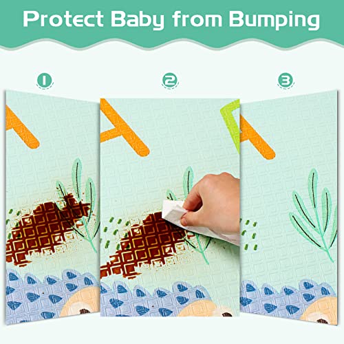 LFCreator Baby Play Mat, 79 x 71 ekstra velika prostirka za igranje za bebu, anti -skliznu netoksičnu dojenčad prostirku