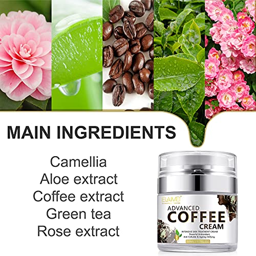 - Prirodna veganska krema za lice sa zelenim čajem i kavom-najbolji antioksidans, hidratantni losion protiv bora - hidratizira,