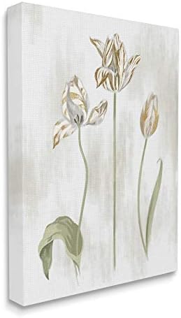 Zlatne perunike u narančastoj boji cvjetaju na neutralnoj bež pozadini, dizajn platna Daphne Polselli, zidna umjetnost, 24,