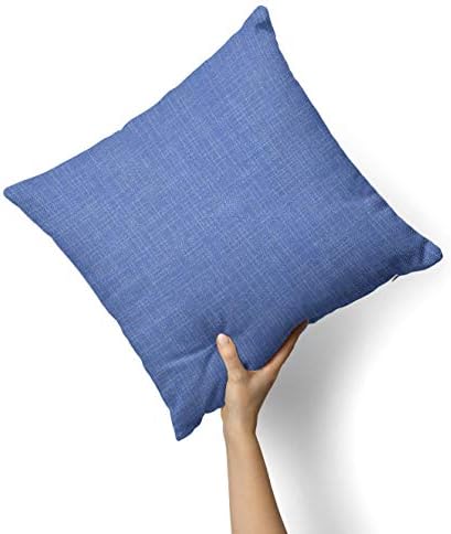 Iirov duboko plavi jean uzorak tkanine - prilagođeni ukrasni dekor za dom zatvoreni ili vanjski jastučni poklopac plus jastuk