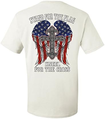 Stanite za zastavu Kleel za križnu majicu Patriot Politička majica