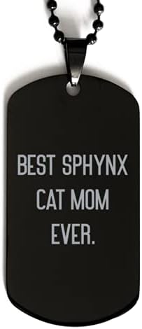 Novi pokloni za mačke s sphynxom, najbolja sfinga mačka mama ikad, praznični crni pas za sphynx mačku
