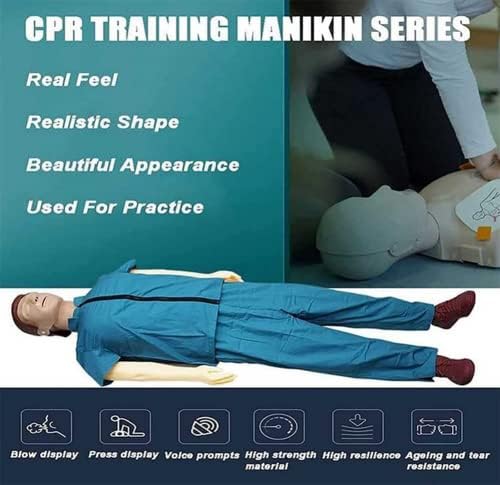 5,4ft odrasli CPR CPR trening manikin, kardiopulmonalni simulator oživljavanja simulatora prve pomoći, medicinski model s