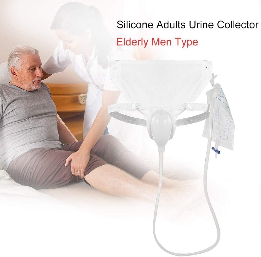 ZBJH za višekratnu upotrebu prijenosna prednost Upinski sustav silikonski urin sakupljač s 2 vrećice katetera urina, za muškarce