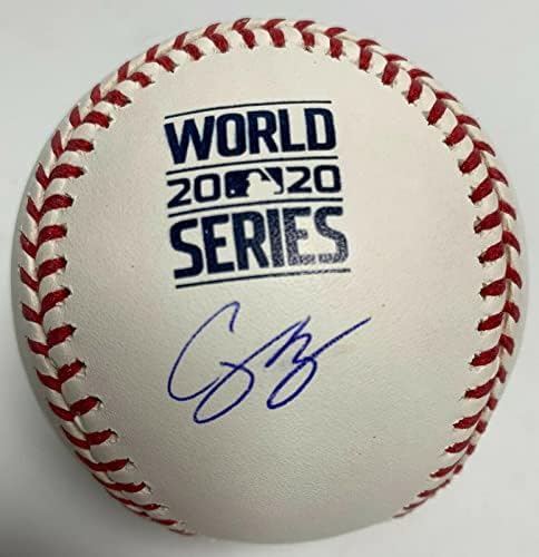 Corey Seager potpisao MLB Baseball 2020 World Series Champs Fanatics B022454 - Autografirani bejzbol