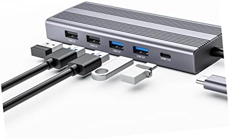 Priključne kartice tipa SOLUSTRE Port Type-to postaje USB razdjelnik podataka Adapter-čitač Hub za nekoliko prijenosnih računala