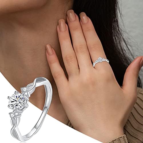 Modni prstenovi za žene, otvoreni prstenovi, Podesiva veličina, par koji nosi prstenje za Valentinovo, prstenovi za prijedlog