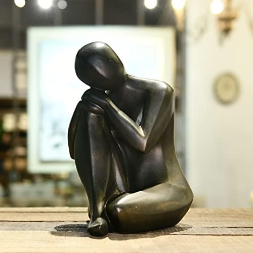 Guichifun mislilac kip smola Sažetak skulptura - kolekcionarska žena figurica umjetnosti kućni ured za knjige Polica za knjige