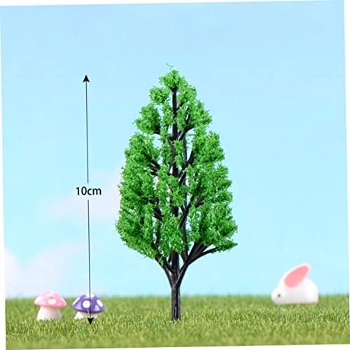 10pcs minijaturni ukrasi model borova pejzažni model stablo vlak model minijaturna Vrtna biljka zeleni krajolik stablo Chu-Chu