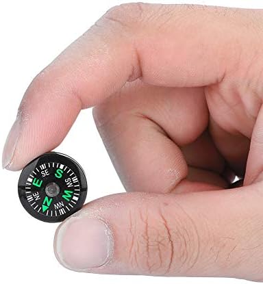 Mini Compass, 20 mm 12pcs ulja ispunjena džepnim gumbom kompas kompas za vanjsko planinarenje