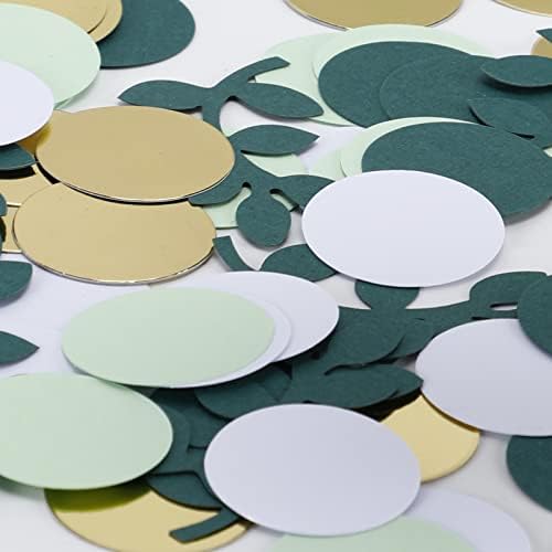 200 komada zelenilo za bebe tuširanje konfete ukrasi Zeleni blistavi eukaliptus ostavlja papir papirnati konfeti za svadbenu