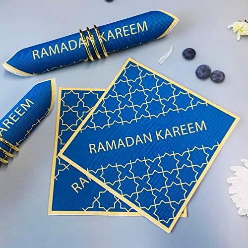 40 komada Mubarak Eid salvete, ukrasi za ramazanske stolove, muslimanska sreća Ramadan desert salvete Ramadan Party salveta