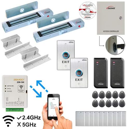 Pametni mobilni Wi-Fi kontroler Zemgo FPC-8474, 2-vrata sustav kontrole pristupa, aplikacije Android + Apple, Web-preglednik