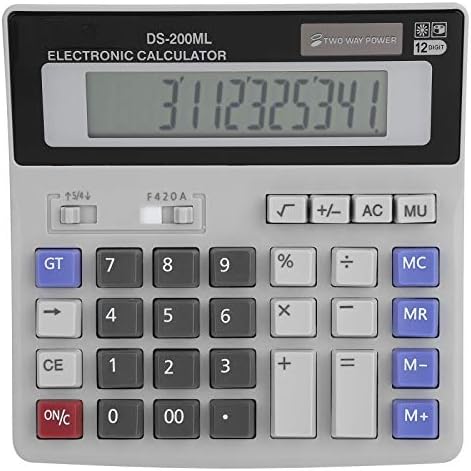 Kalkulator za kalkulator solarnog napajanja kalkulator radne površine s velikim LCD -om 12 -znamenkasti osnovni kalkulator