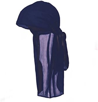Muška kapa s lubanjom s dugom kravatom od mekane tkanine u više boja-Jedna veličina odgovara svima