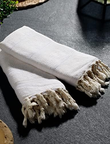Bosprus turski pamučno ručno lice glava teretana joga ručnika set za pranje krpe za jelo - 4white
