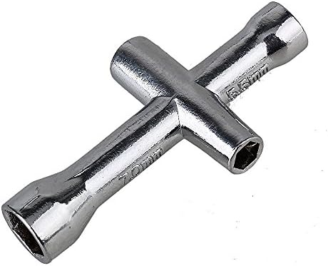 Hobbypark 2pcs aluminijski poprečni ključevi rukavi 4/5/5/5/5,5/7 mm 8 mm 10 mm 12 mm 12 mm 17 mm sjaj utičnice utičnice
