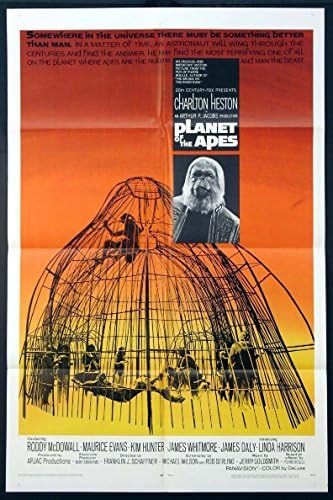 Planet majmuna Charlton Heston Science Fiction 1968 Origin One Sheet 27x41 Filmski plakat NM